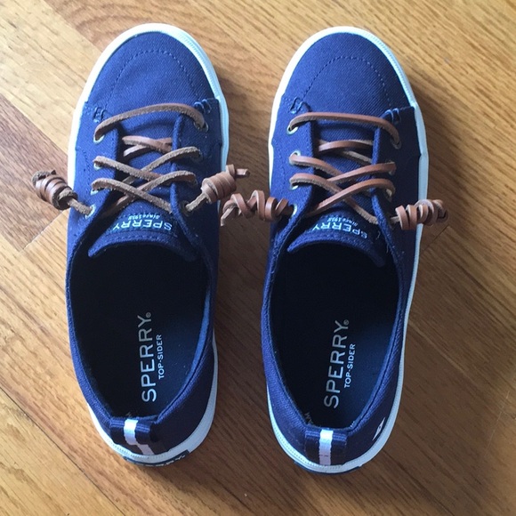 Sperry Shoes - Sperry Blue Canvas Sneakers